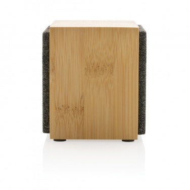 Logo trade business gifts image of: Wynn 5W bamboo wireless speaker