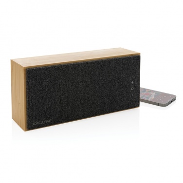 Logo trade promotional giveaway photo of: Wynn 20W bamboo wireless speaker