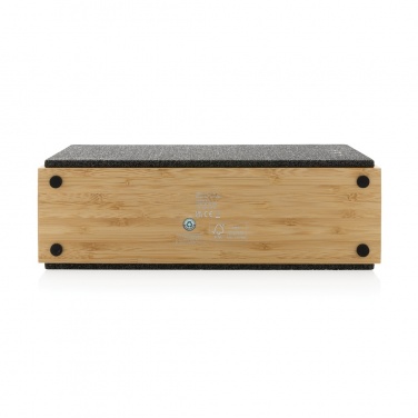 Logo trade promotional items image of: Wynn 20W bamboo wireless speaker