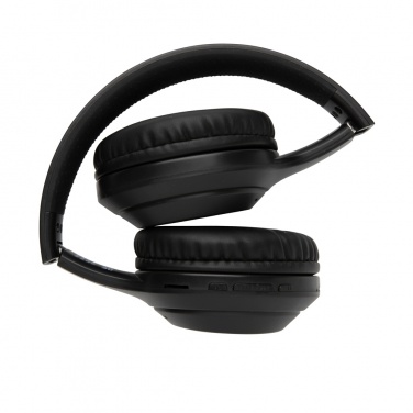 Logo trade promotional gifts picture of: RCS standard recycled plastic headphone