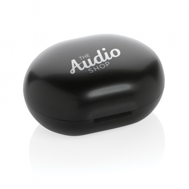 Logo trade promotional item photo of: RCS standard recycled plastic TWS earbuds