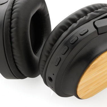 Logo trade advertising products image of: RCS and bamboo Elite Foldable wireless headphone