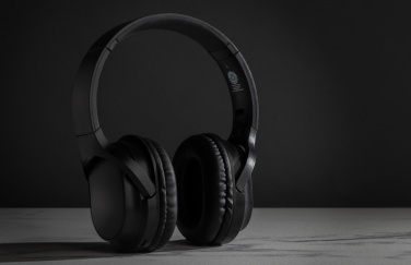 Logo trade promotional items image of: RCS recycled plastic Elite Foldable wireless headphone