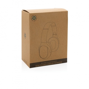 Logotrade promotional giveaways photo of: RCS recycled plastic Elite Foldable wireless headphone