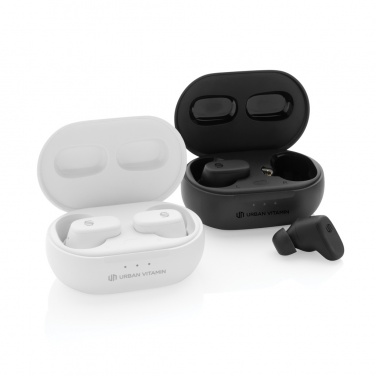 Logotrade promotional merchandise image of: Urban Vitamin Gilroy hybrid ANC and ENC earbuds