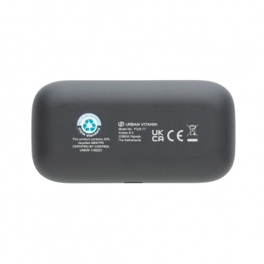 Logo trade advertising product photo of: Urban Vitamin Pacifica RCS rplastic earbuds