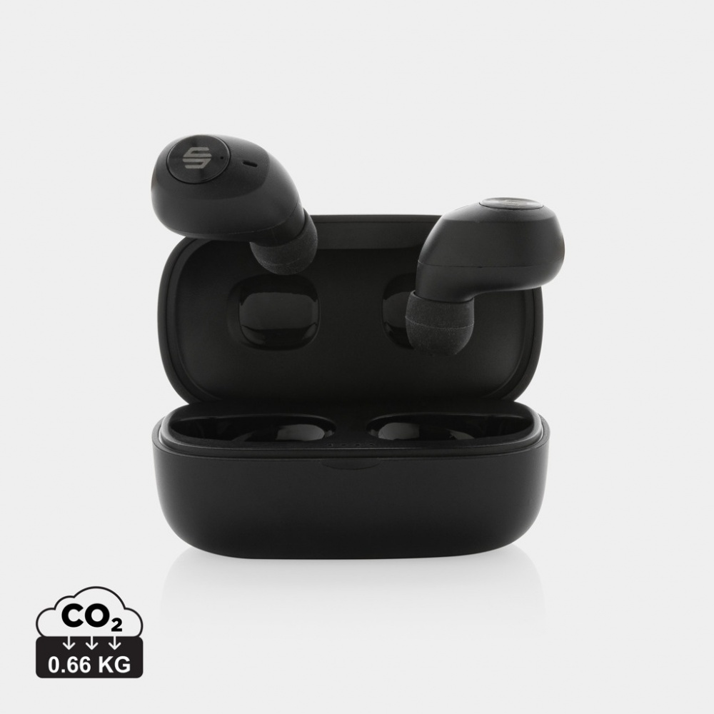 Logo trade corporate gift photo of: Urban Vitamin Palm Springs RCS rplastic ENC earbuds