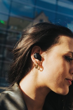 Logotrade promotional product image of: Urban Vitamin Palm Springs RCS rplastic ENC earbuds