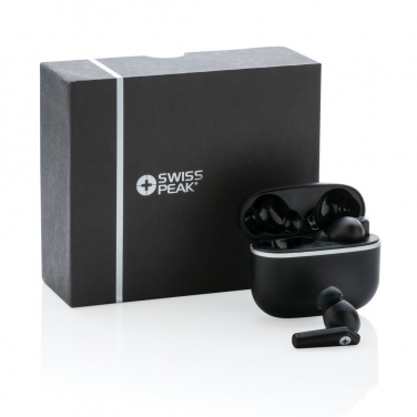 Logotrade business gift image of: RCS recycled plastic Swiss Peak TWS earbuds 2.0