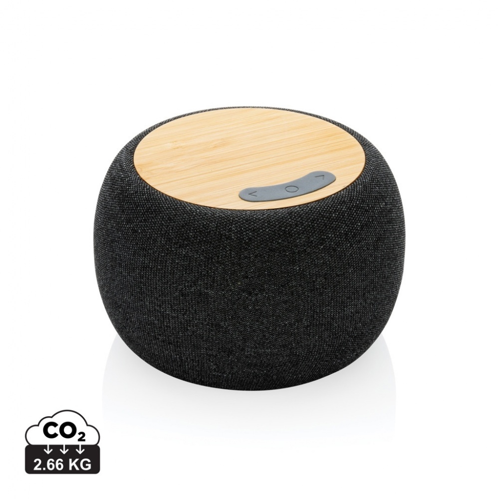 Logo trade promotional gifts picture of: RCS Rplastic/PET and bamboo 5W speaker