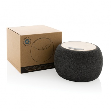 Logotrade promotional gift picture of: RCS Rplastic/PET and bamboo 5W speaker