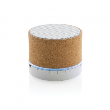 Logo trade promotional merchandise picture of: Cork 3W wireless speaker