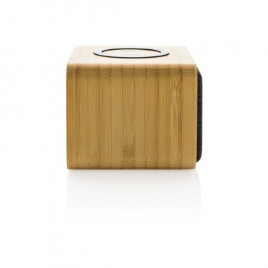 Logo trade business gift photo of: RCS Rplastic 3W speaker with bamboo 5W wireless
