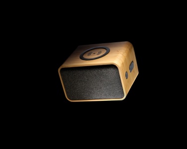 Logotrade business gifts photo of: RCS Rplastic 3W speaker with bamboo 5W wireless
