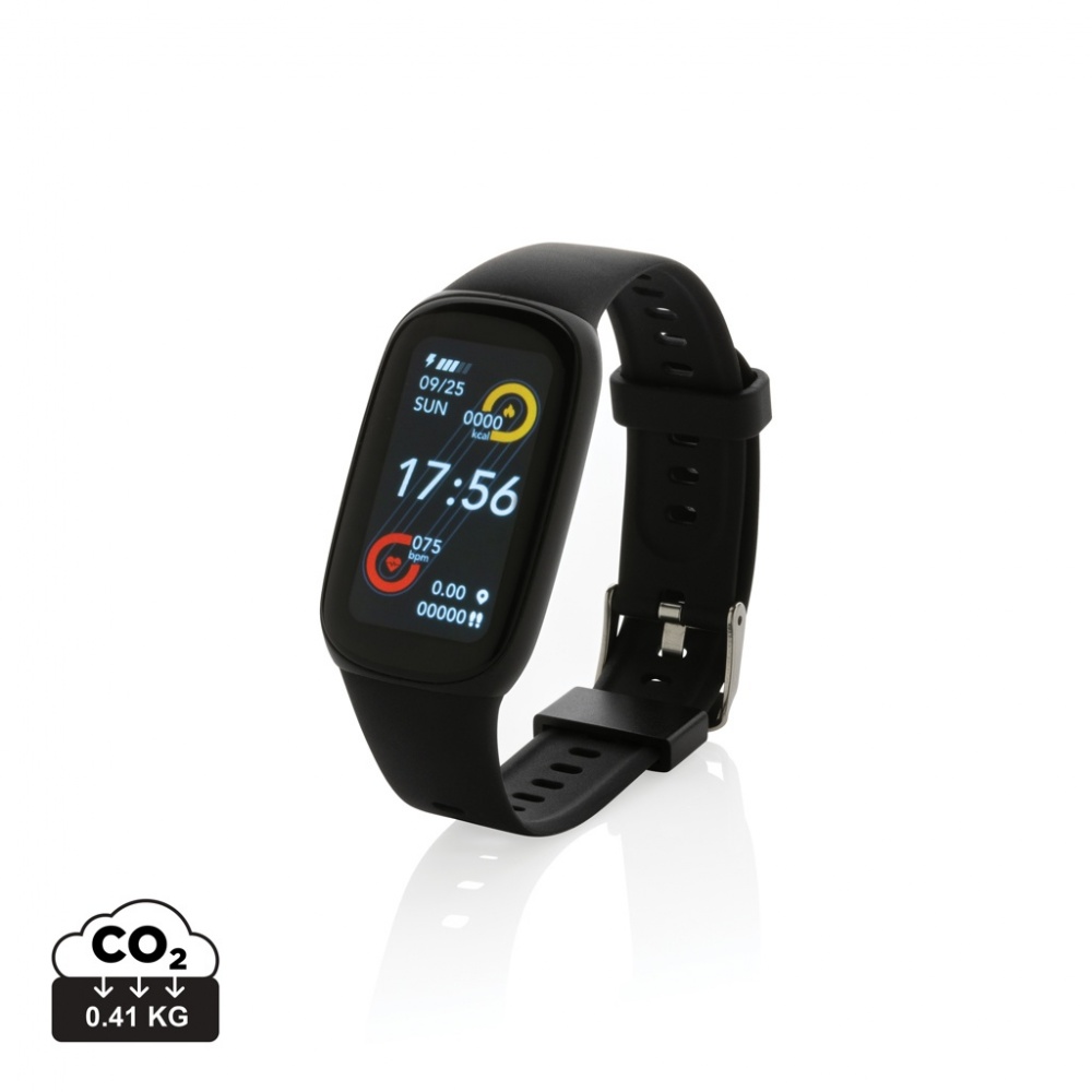 Logo trade promotional giveaways image of: RCS recycled TPU  activity watch 1.47'' screen with HR