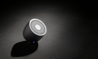 Logo trade corporate gifts image of: Swiss Peak RCS recycled aluminum 3W bass speaker