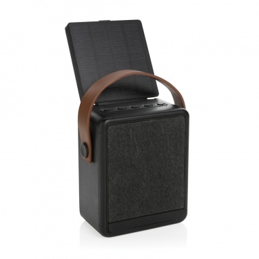 Logo trade promotional products picture of: Skywave RCS recycled plastic solar speaker 12W