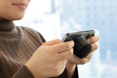 Logo trade corporate gifts image of: Magtune RCS recycled plastic magnetic 5W speaker