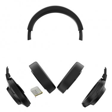 Logotrade promotional product image of: Irvine RCS recycled and repairable ANC wireless headphone