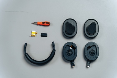 Logotrade promotional merchandise image of: Irvine RCS recycled and repairable ANC wireless headphone