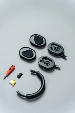 Logotrade promotional product picture of: Irvine RCS recycled and repairable ANC wireless headphone