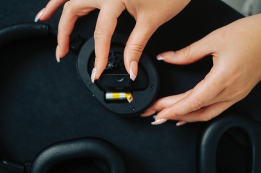 Logo trade promotional giveaways image of: Irvine RCS recycled and repairable ANC wireless headphone