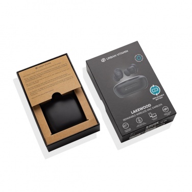 Logo trade promotional gift photo of: Lakewood RCS recycled and repairable wireless earbuds