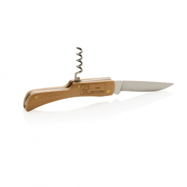 Logotrade promotional giveaway image of: Wooden knife with bottle opener