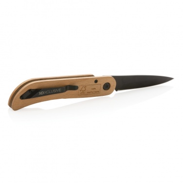 Logo trade promotional items picture of: Nemus Luxury Wooden knife with lock