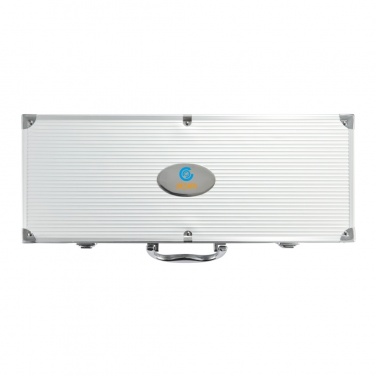 Logo trade promotional merchandise image of: 12 pcs barbecue set in aluminium box
