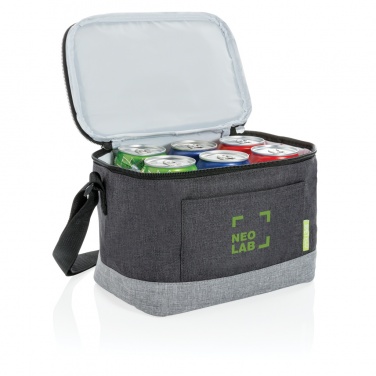 Logo trade business gifts image of: Duo colour RPET cooler bag