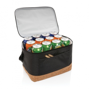 Logotrade corporate gift picture of: Impact AWARE™ XL RPET two tone cooler bag with cork detail