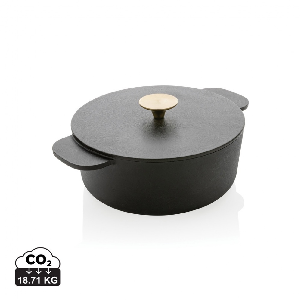 Logo trade promotional giveaways picture of: Ukiyo cast iron pan medium