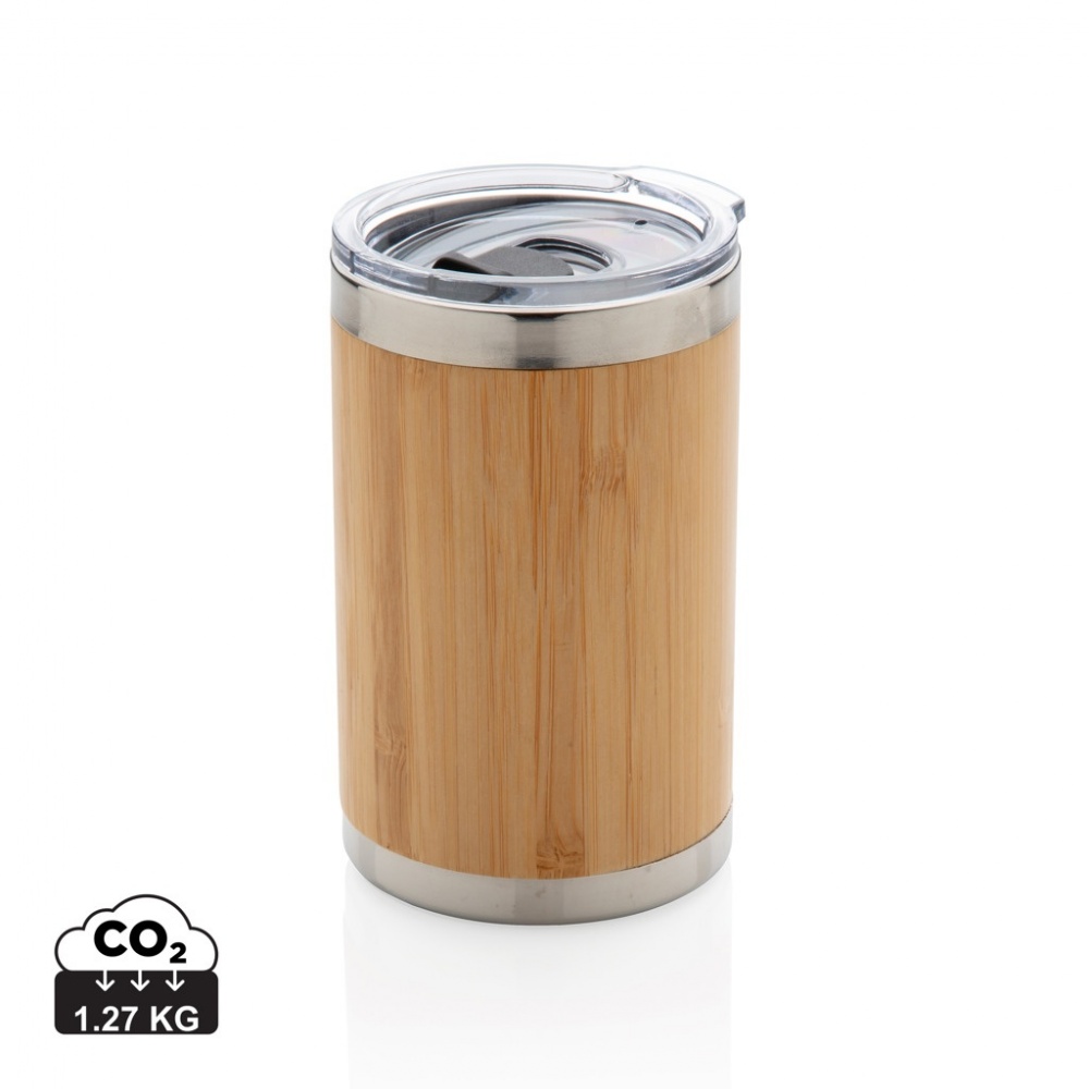 Logo trade promotional item photo of: Bamboo coffee to go tumbler