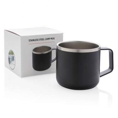 Logo trade promotional gifts image of: Stainless steel camp mug