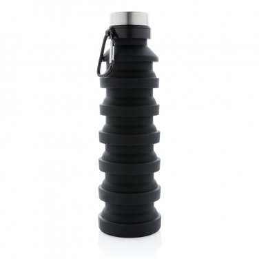Logo trade corporate gift photo of: Leakproof collapsible silicone bottle with lid