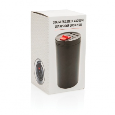 Logotrade promotional giveaway image of: Double wall vacuum leakproof lock mug 300ml