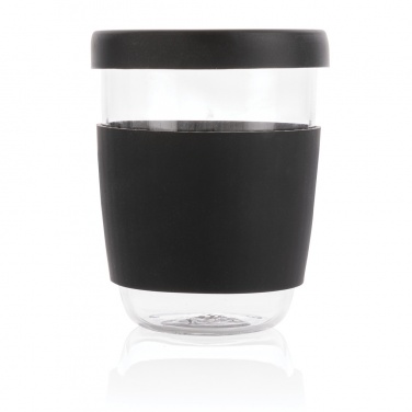 Logo trade corporate gifts image of: Ukiyo borosilicate glass with silicone lid and sleeve