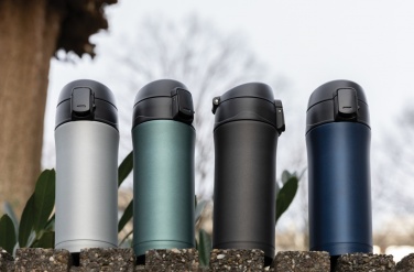 Logo trade promotional gift photo of: Metallic easy lock vacuum mug