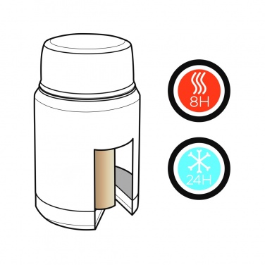 Logotrade advertising products photo of: Swiss Peak Elite copper vacuum food container