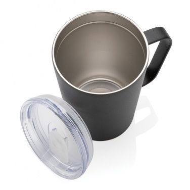 Logotrade promotional gift picture of: RCS Recycled stainless steel modern vacuum mug with lid