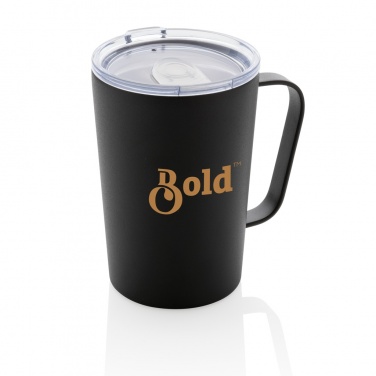 Logo trade business gift photo of: RCS Recycled stainless steel modern vacuum mug with lid