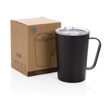 Logotrade promotional product image of: RCS Recycled stainless steel modern vacuum mug with lid