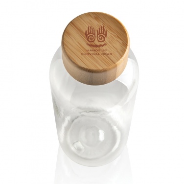 Logotrade business gift image of: RCS RPET bottle with bamboo lid