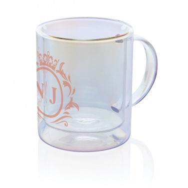 Logotrade corporate gift picture of: Deluxe double wall electroplated glass mug