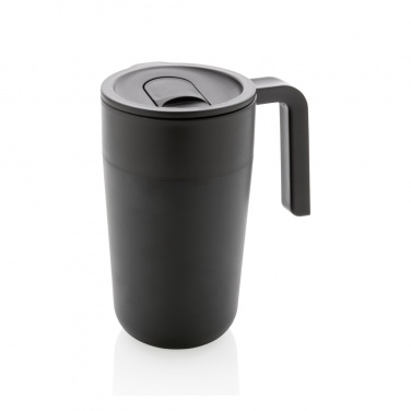Logo trade corporate gift photo of: GRS Recycled PP and SS mug with handle