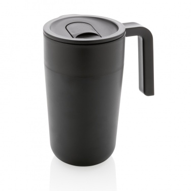 Logo trade promotional merchandise picture of: GRS Recycled PP and SS mug with handle