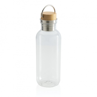 Logotrade promotional gift image of: RCS RPET bottle with bamboo lid and handle