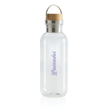 Logotrade promotional giveaway image of: RCS RPET bottle with bamboo lid and handle