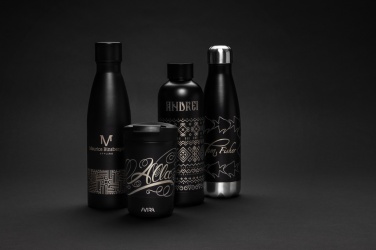 Logo trade promotional products picture of: RCS Recycled stainless steel solid vacuum bottle